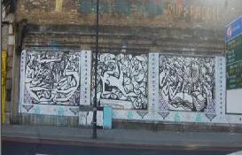 Riccardo Attanasio Matlakas on the london Art Wall